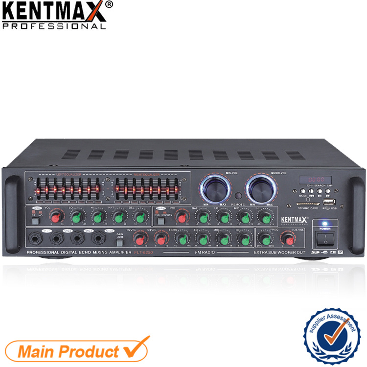 30W Public Address Mixer Amplifier with USB SD FM Bluetooth