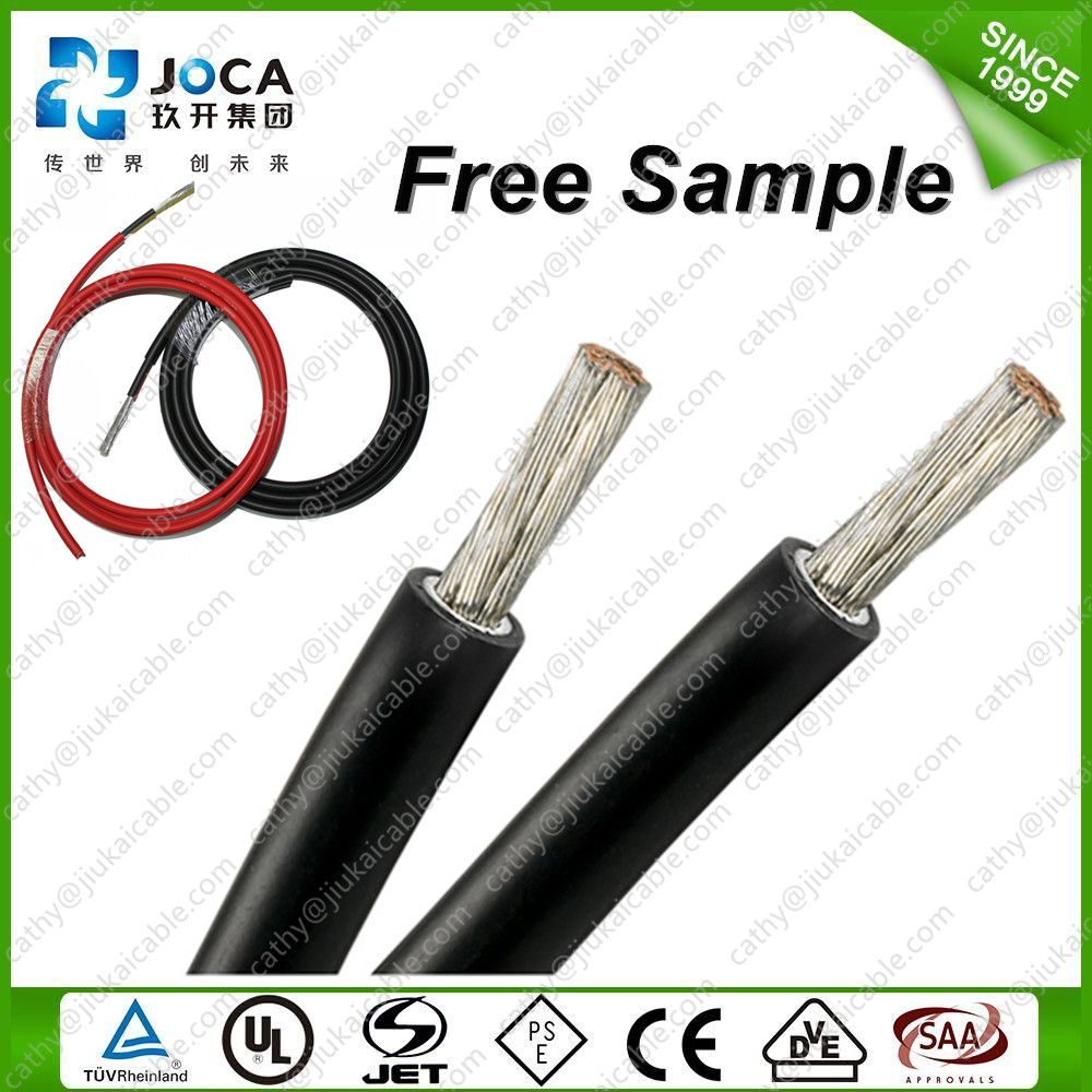 Factory Price Free Samples Tinned Copper Core 6mm2 Solar Cable