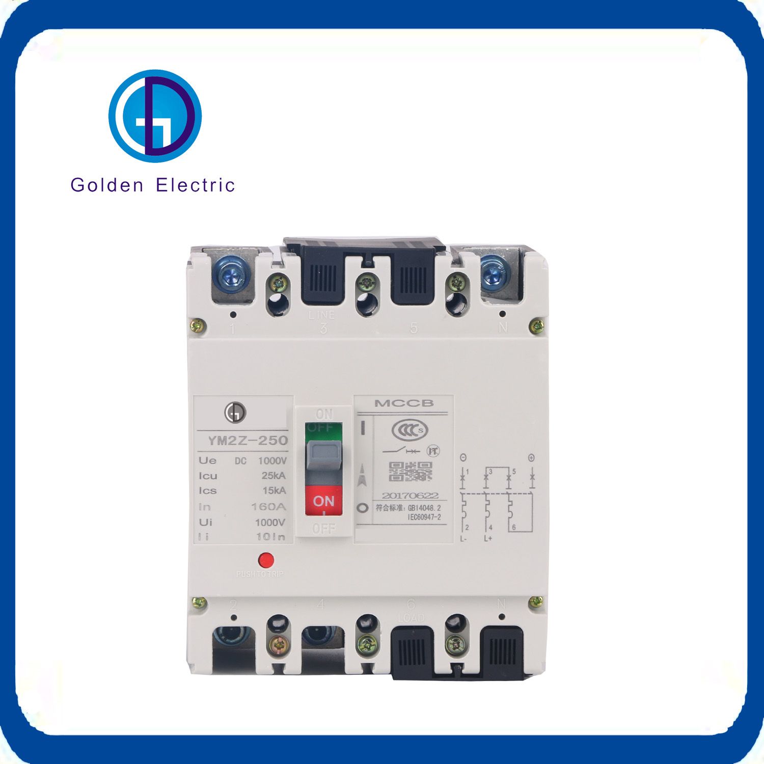 MCCB Moulded Case Circuit Breaker Hot Sales with Ce