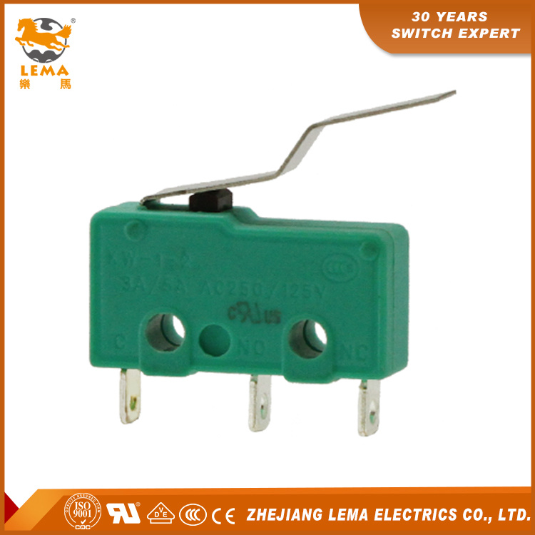 Kw12-4 Bent Lever Subminiature Actuator Micro Switch