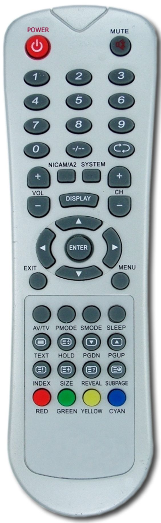 High Quality TV Remote Control (LCD ZANDER)