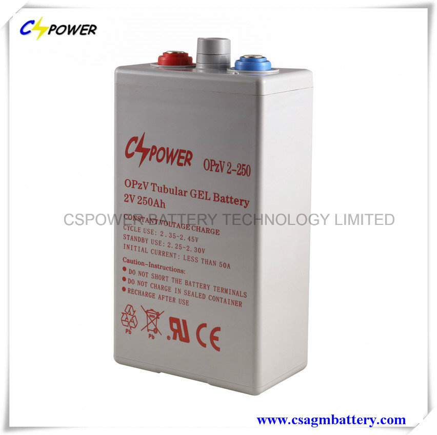 China Lead Gel Solar Battery Opzv 250ah 2V Battery