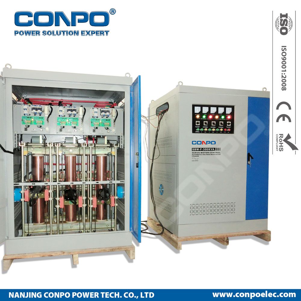 SBW-F-300kVA 3phase Split-Phase, Industrial-Grade Compensated Voltage Stabilizer/Regulator