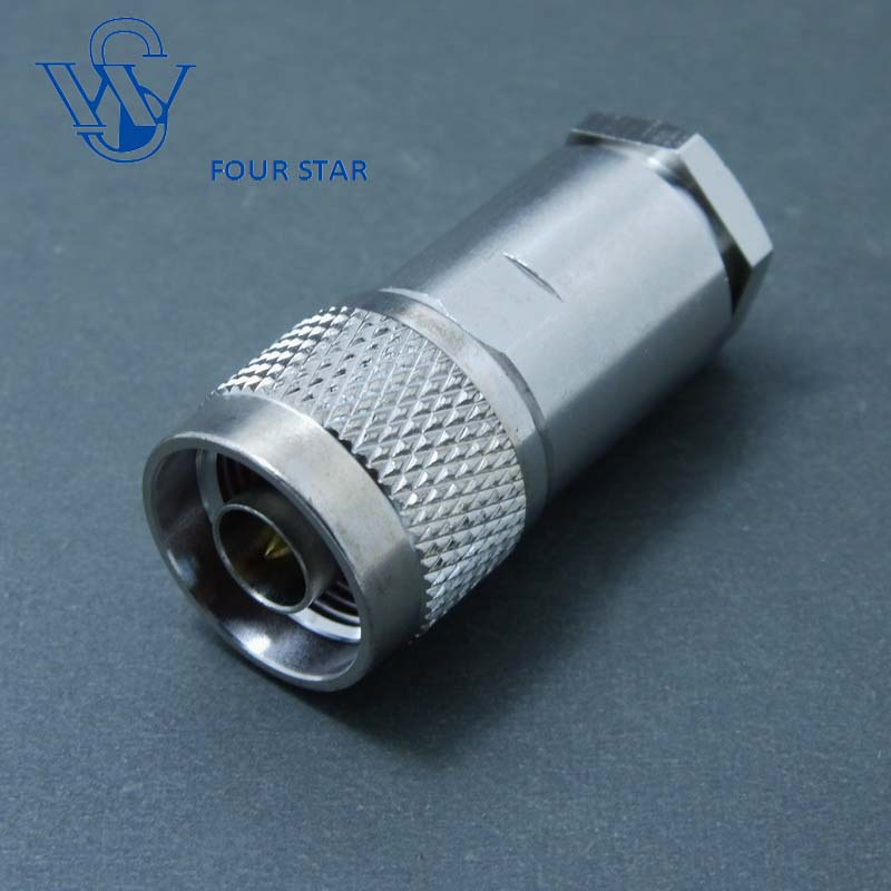 RF Coaxial Male Plug Clamp N Connector for 8d-Fb Cable