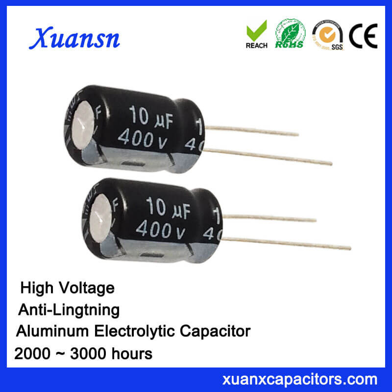10UF 400V Electrolytic Capacitor Anti-Lightning