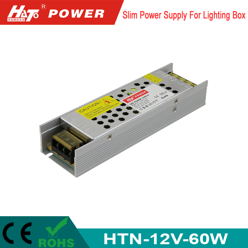 60W 5A 12V Slim LED Driver with PWM Function
