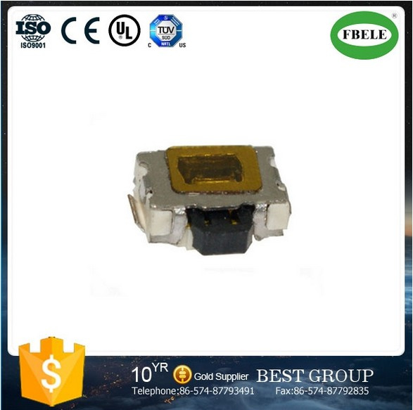 Single Flush Mobile Phone Patch Push Button Tact Switch