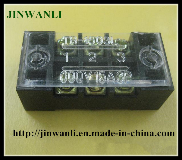 Tb-1503 Fixed 600V 15A 3 Pole Female Pluggable Terminal Strip