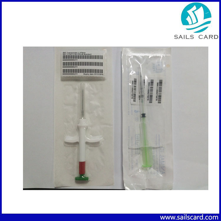 White Microchip with Syringe for Animal ID Tracking
