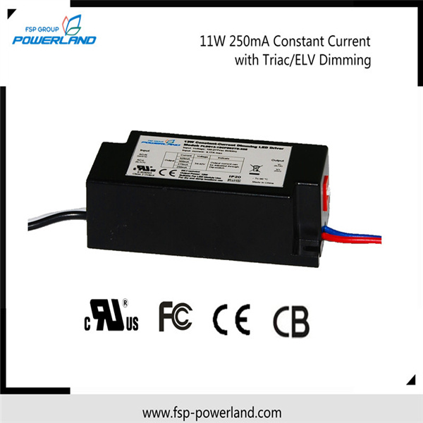 11W 250mA Constant Current Triac Dimmable LED Driver