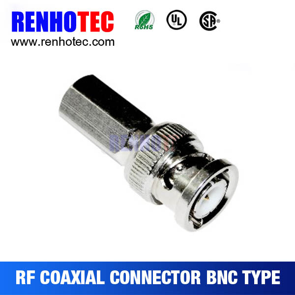 BNC Plug Connector Twist on Coaxial Cable RF Connector