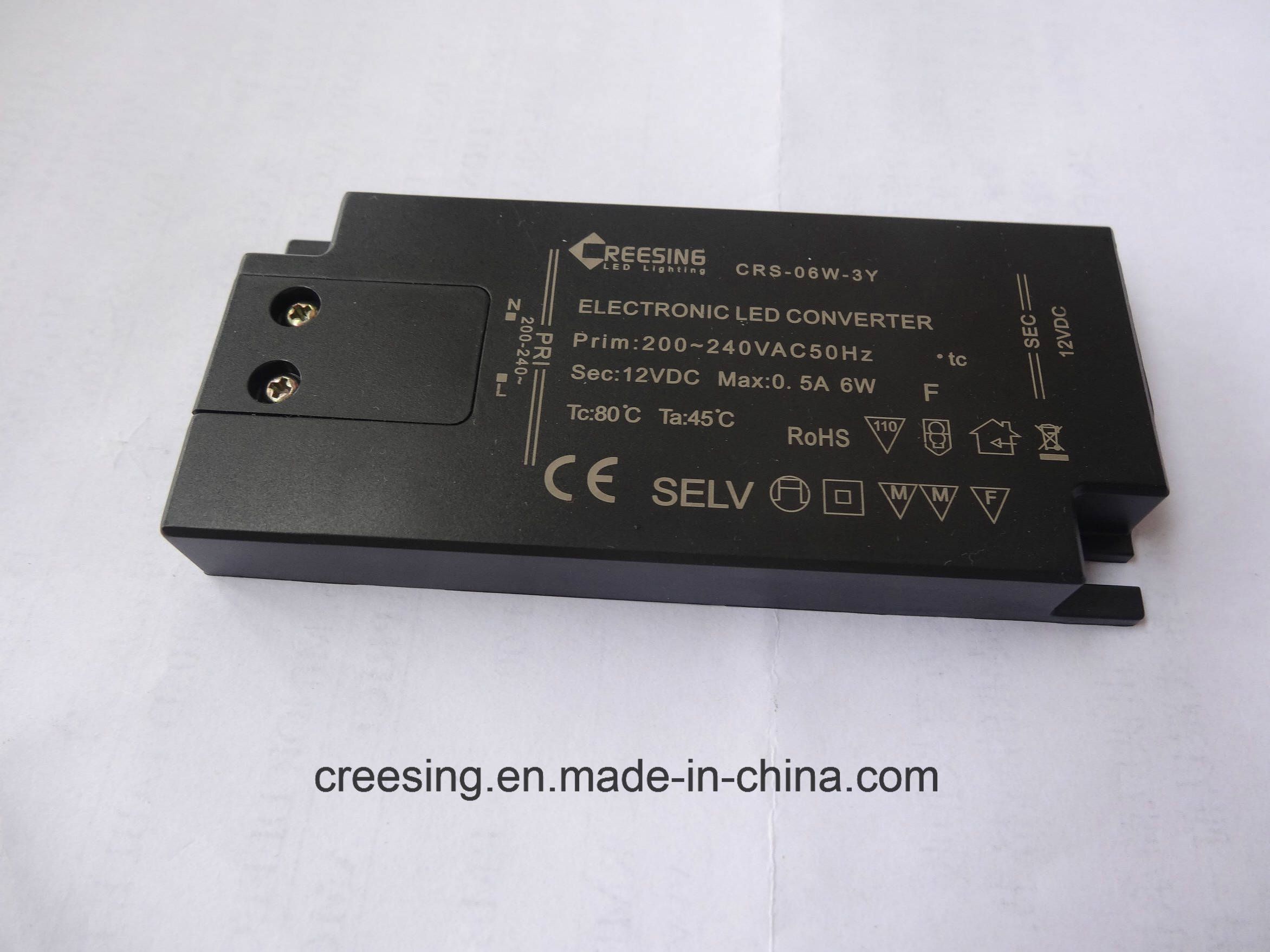 Ultra Slim 15W LED Converter Driver with 6 Way