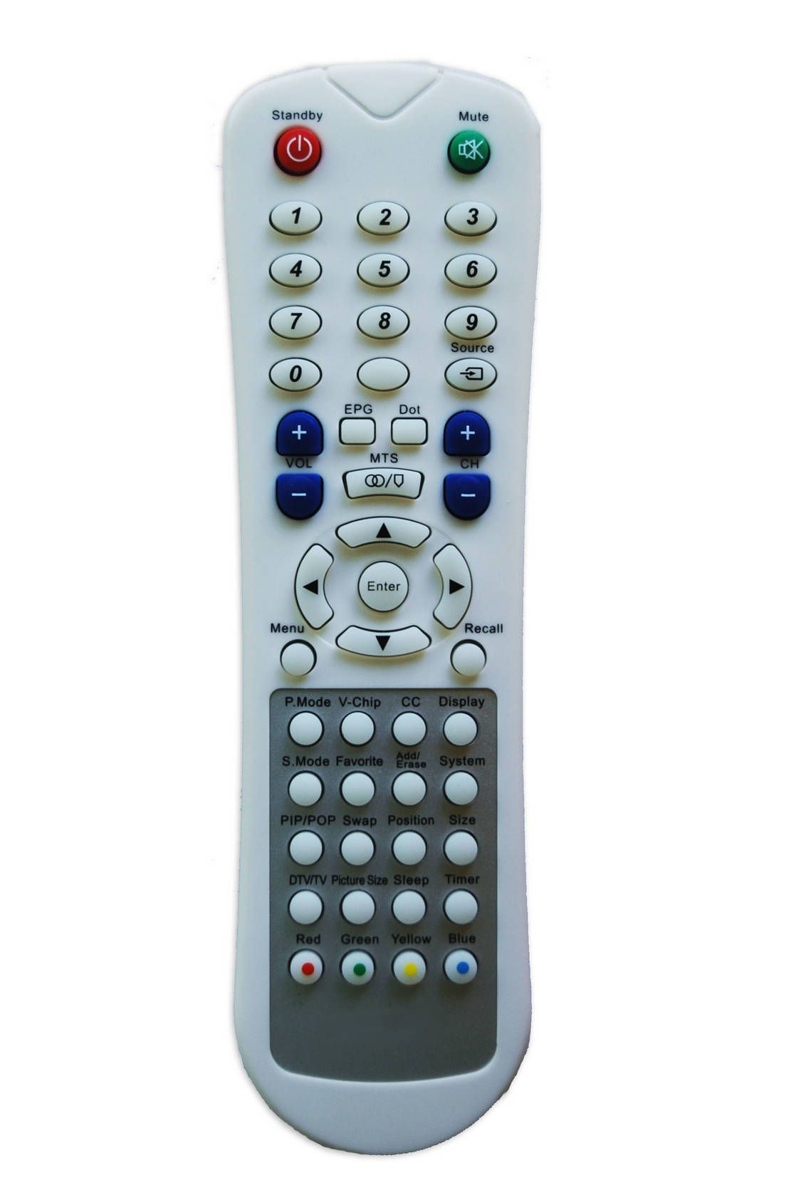 Universal Remote Control for Kt-208 White