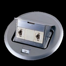 Floor Socket Double Tel Socket
