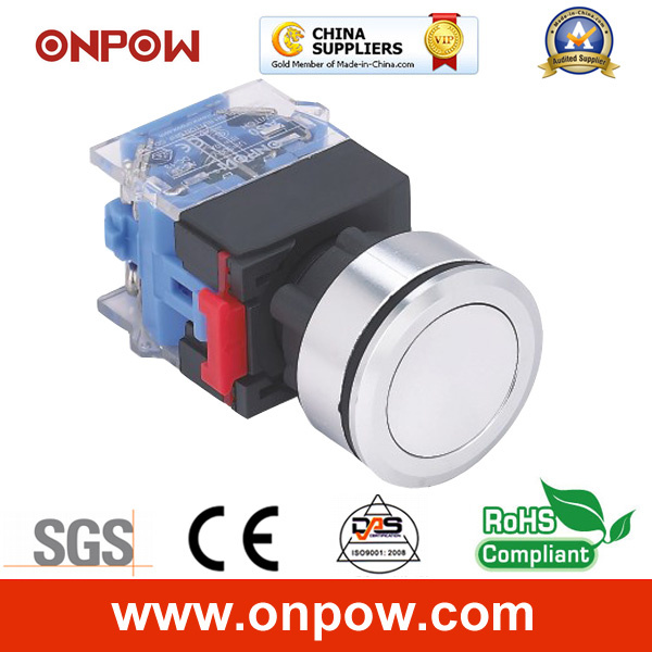 Onpow 30mm Push Button Switch (LAS0-K30-11P, CE, CCC, RoHS)