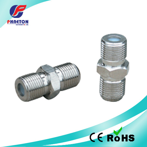 F Double Female Connector with Wide Hex