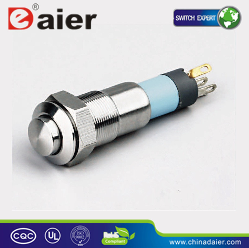 Small 10mm Waterproof Pushbutton Switch (GQ-10H-11)