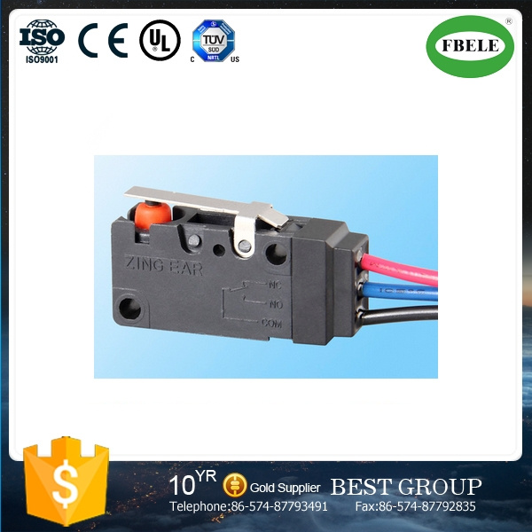 Wire Leads Waterproof 10A 125VDC Micro Switch