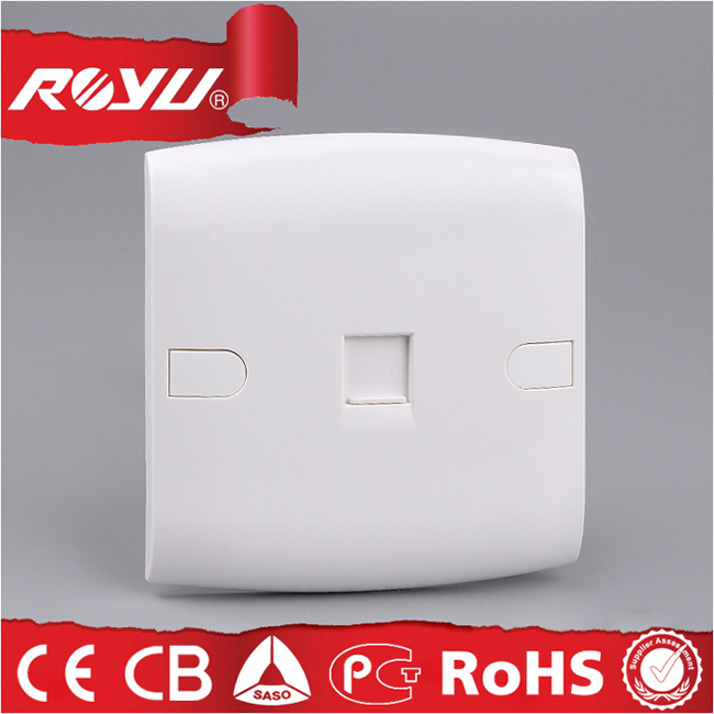 PC Material Cat5/CAT6 Data 8 Core Computer Outlet
