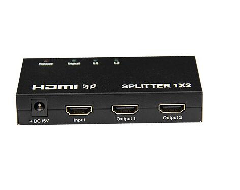 HDMI Splitter 1X2 with 3D Match, up to 1080P