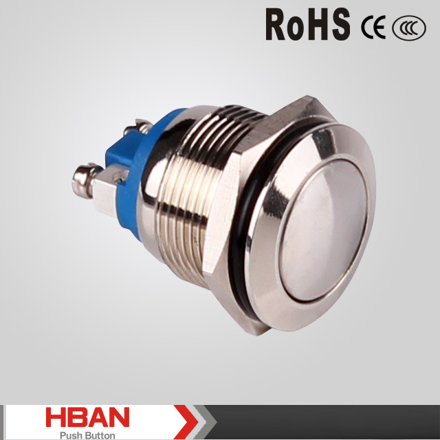 Hbgq19f-10/N IP65 Ik08 1 No Metal Push Button Switches