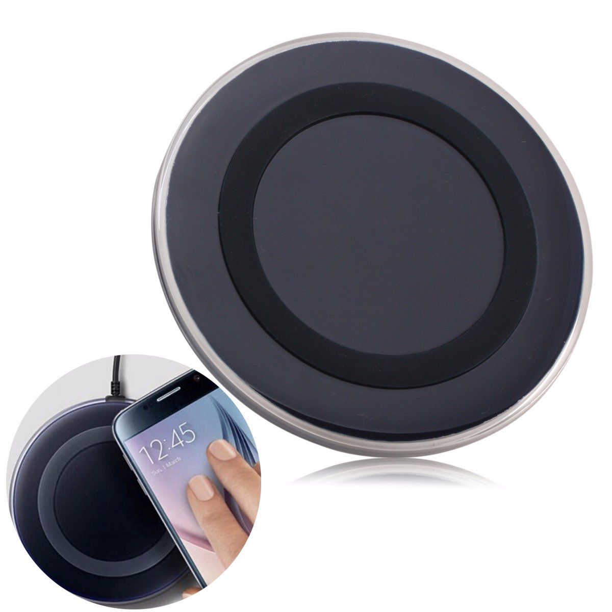 Qi Smart Phone Fast Wireless Charger for Samsung Galaxy S6