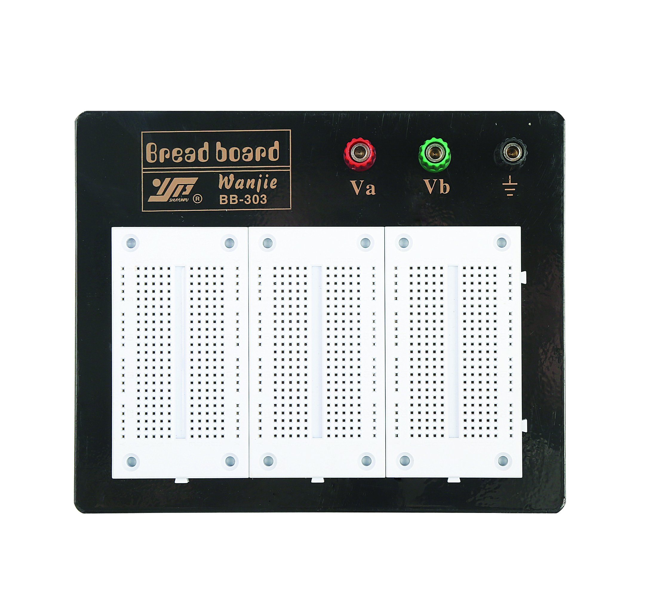 810 Point Breadboard with Black Metal Plate