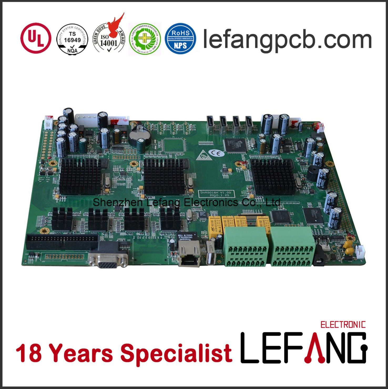 OEM ODM Turnkey RoHS Compliant PCB Board Assembly PCBA