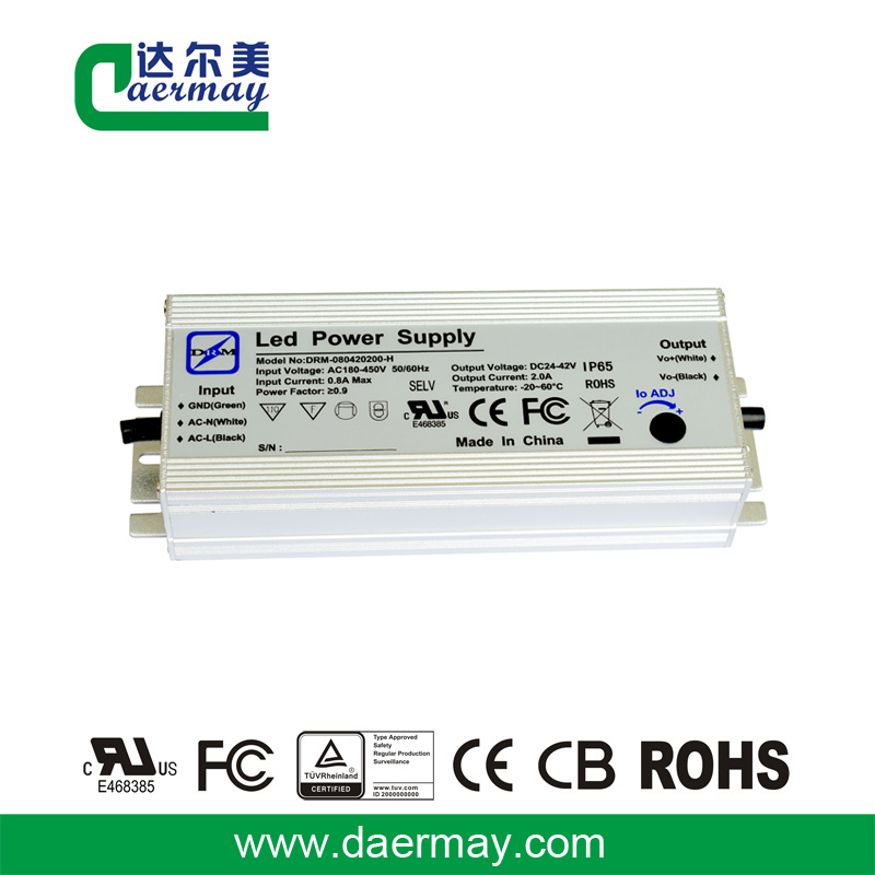 LED Power Supply for Outdoor Light 80W 42V IP65