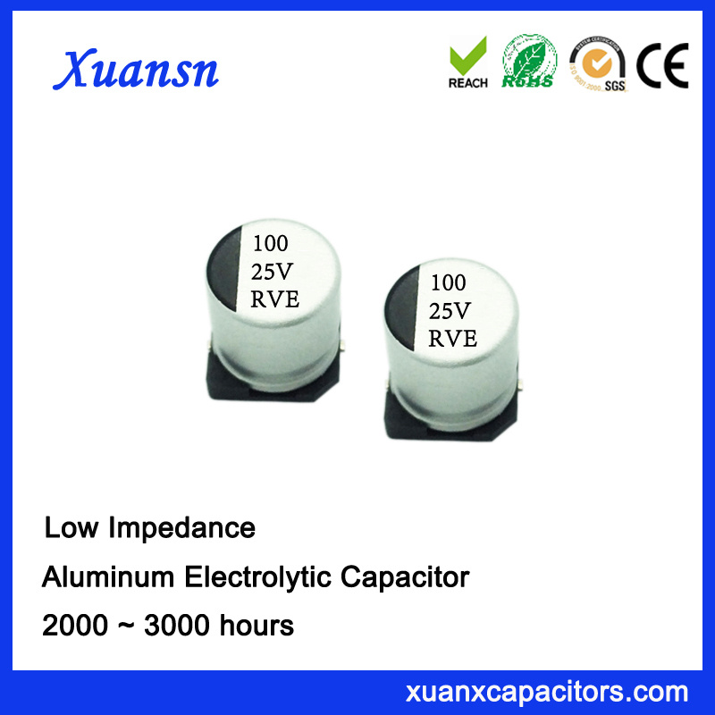 100UF 25V High Quality Low Impedance SMD Capacitor