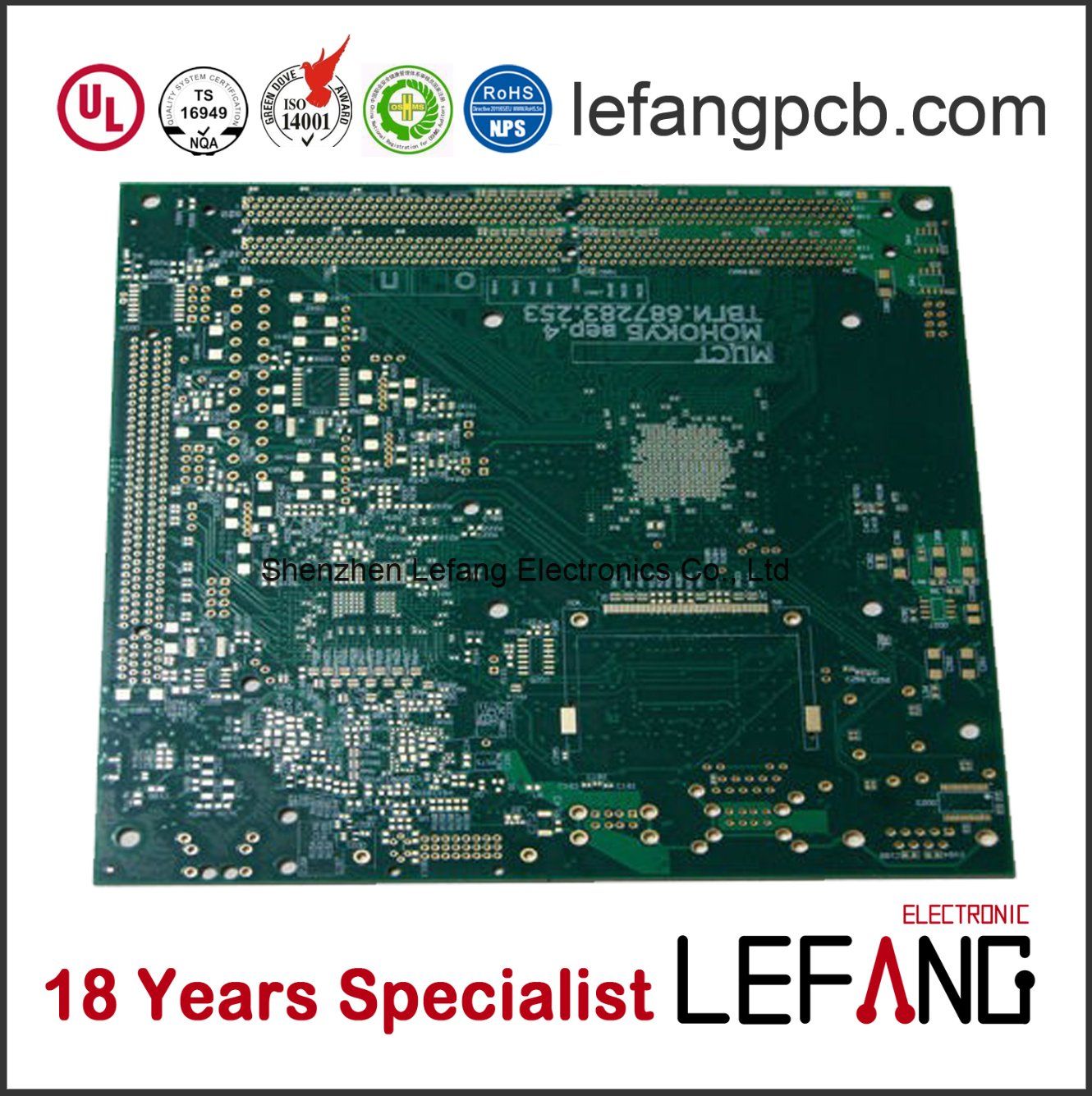Multilayer Green Solder Mask Circuit Board PCB Manufacturing