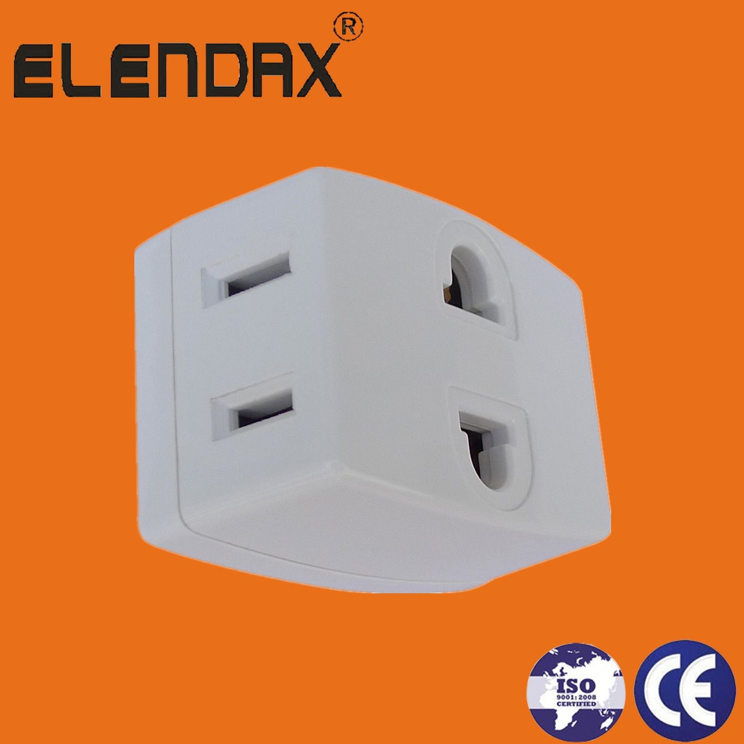 6A Regular Adapter 250V (ROUND TO FLAT PIN) (AP6033)