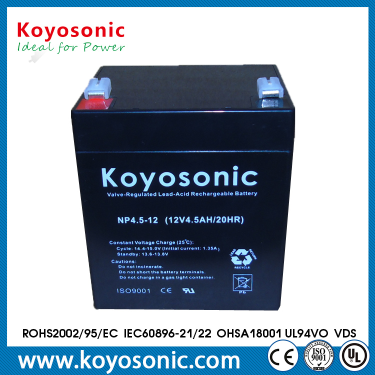 Rechargeable 12V 4.5ah Sealed Acid AGM Battery UPS Battery