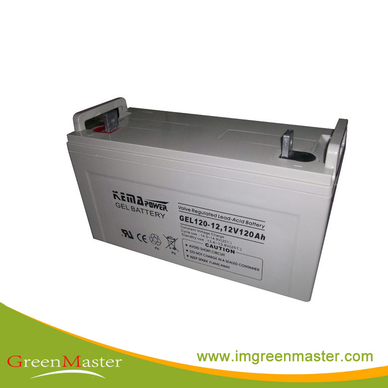 Gel120-12 Flat Plate Gel VRLA 12VDC Battery