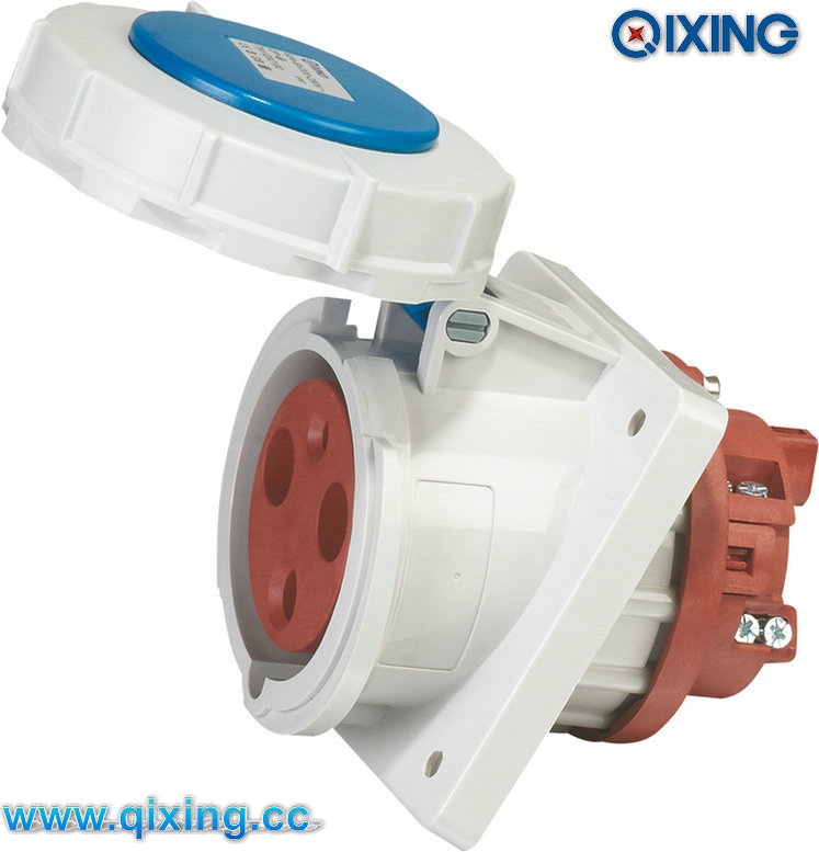 63A Weatherproof Industrial Angel Mounted Socket (QX2180)