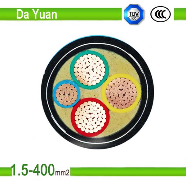 High Performance 10mm Three Cores Copper Power Cable