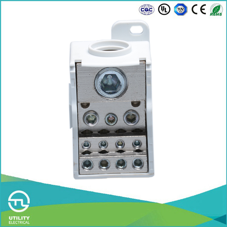 250A Electrical DIN Rail Terminal Block 14-1AWG