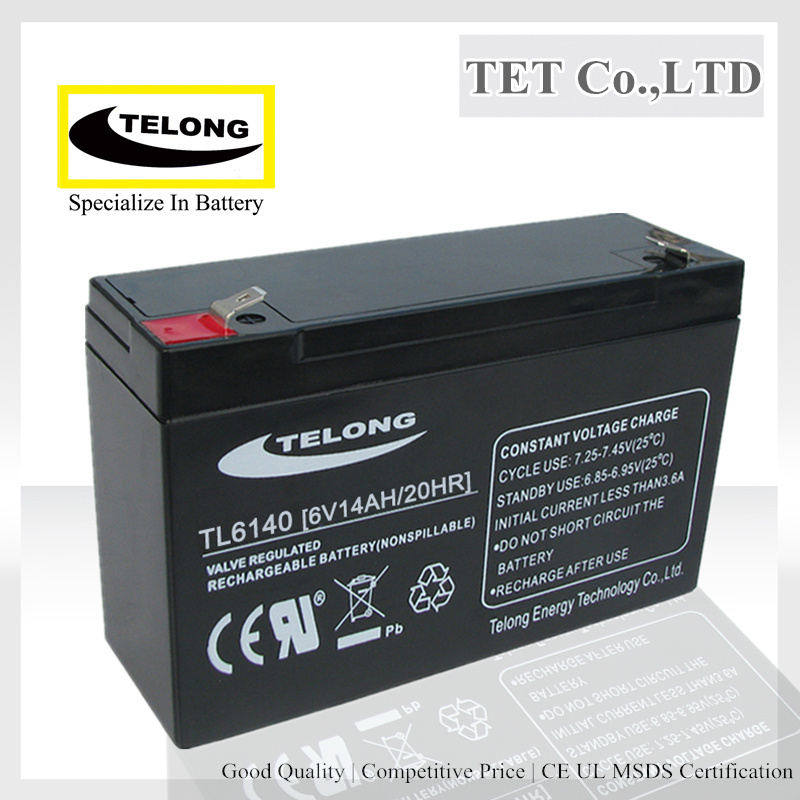 6V 12ah AGM Lead Acid Battery for UPS Solar System