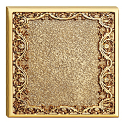 Brass Wall Blank Socket Cover with Classic Patterns