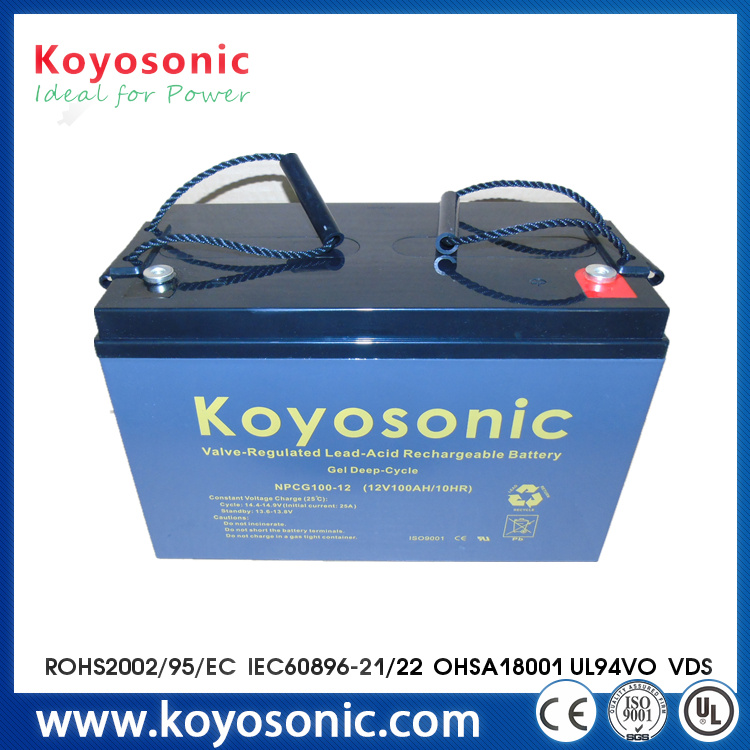 High Temperature 12V 180ah Deep Cycle Gel Battery for off-Grid System