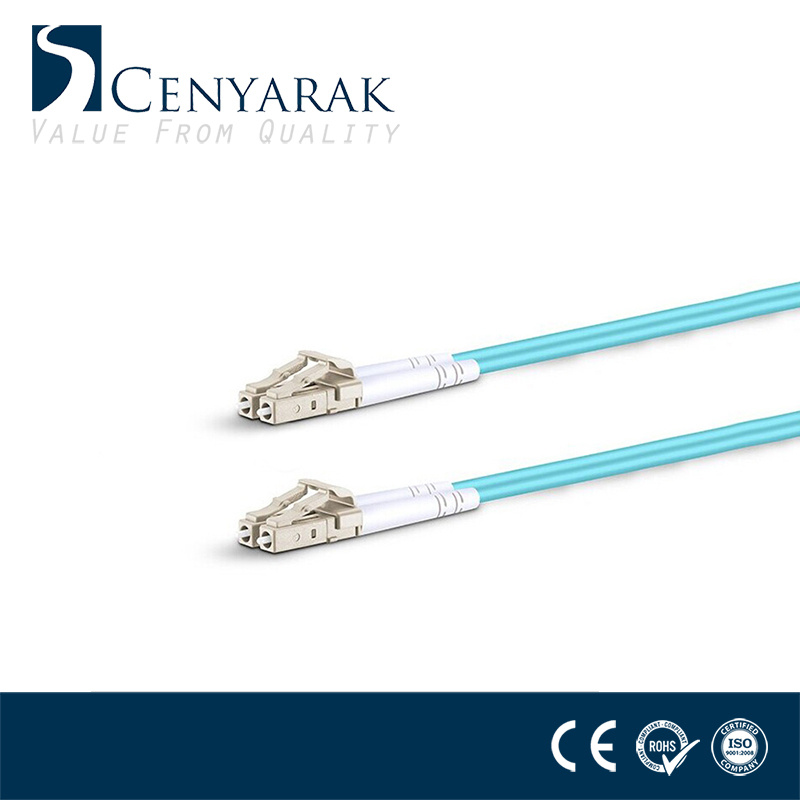 LC to LC Multimode Om3 Duplex Fiber Optic Patch Cord
