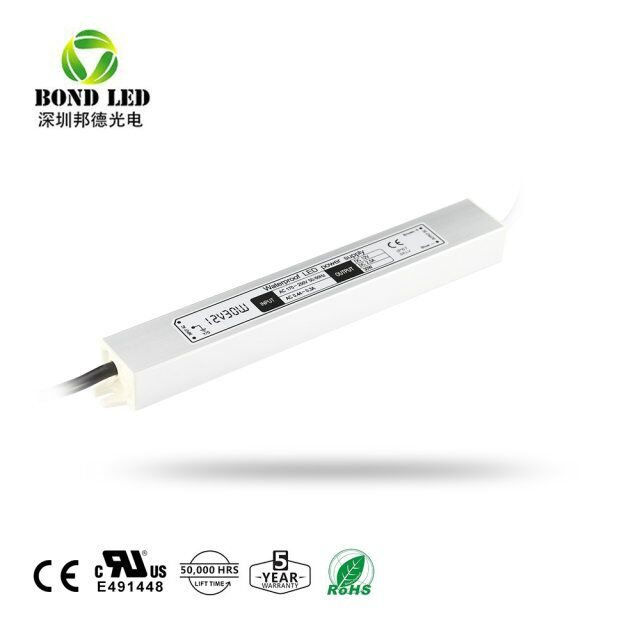 Competitive Price Single Output Waterproof IP 67 30W LED Driver Power Supply