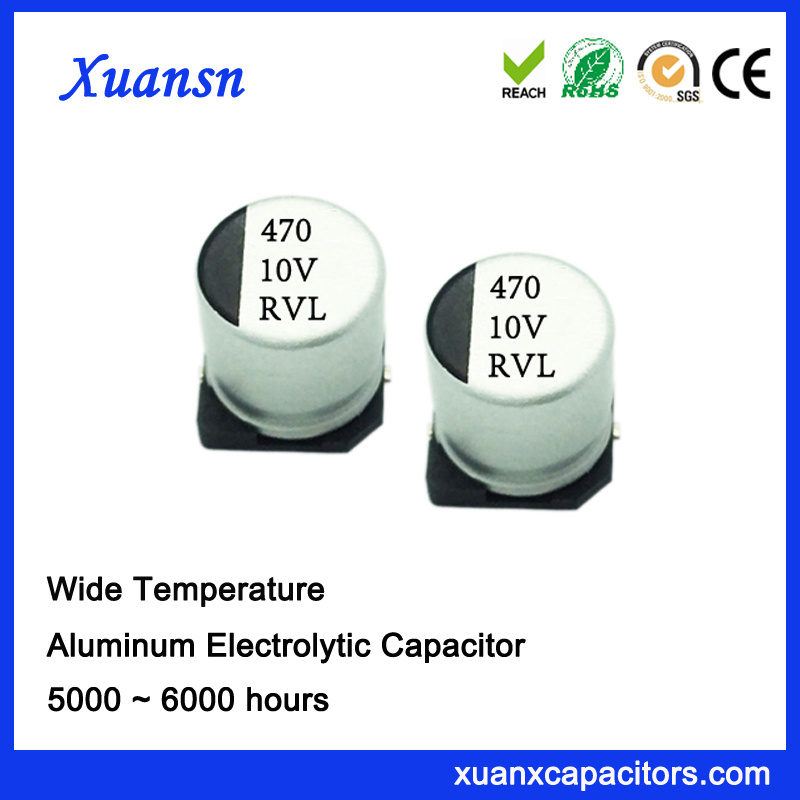 470UF 10V 10*10.2 6000hours 105º C Chip Capacitor