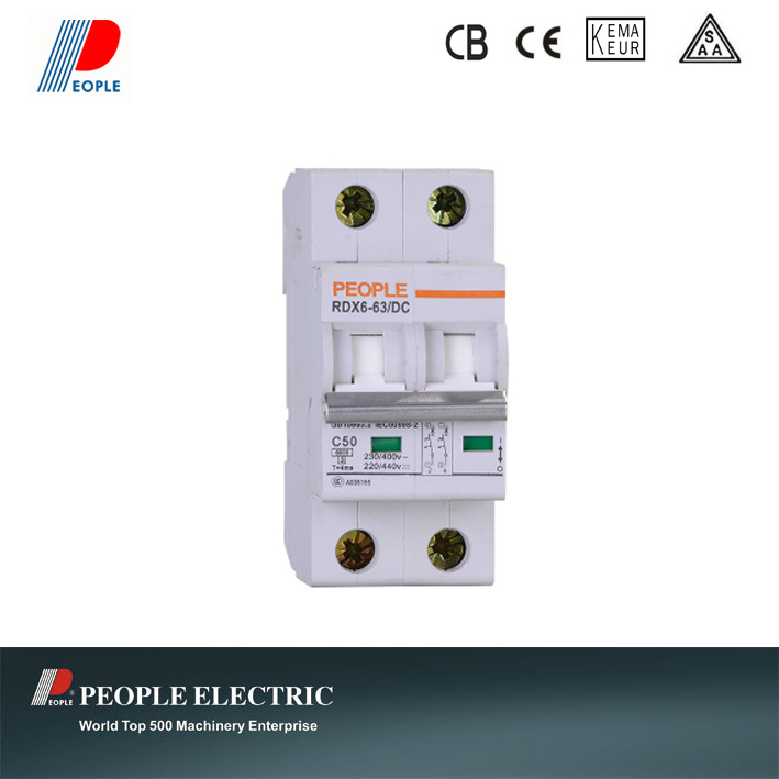 DC MCB 1~63A Rdx6-63DC 2p
