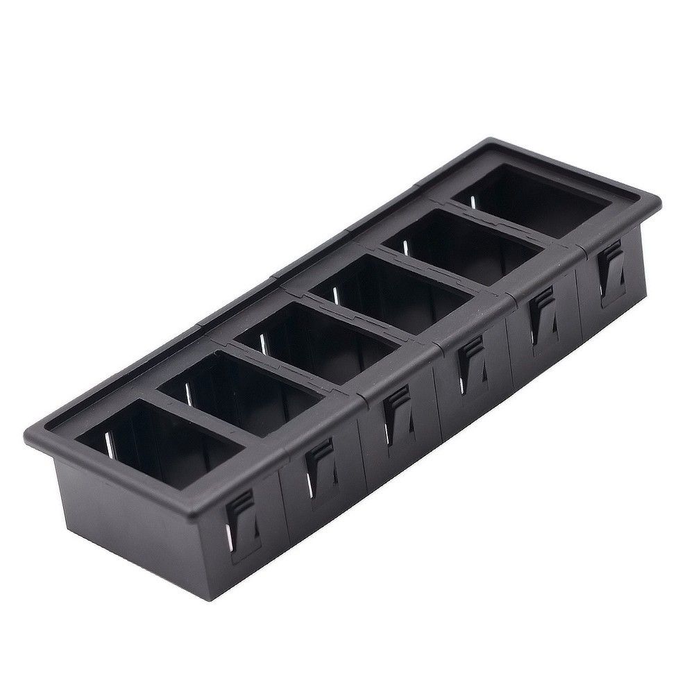6 Gang LED Car Boat Rocker Switch Panel