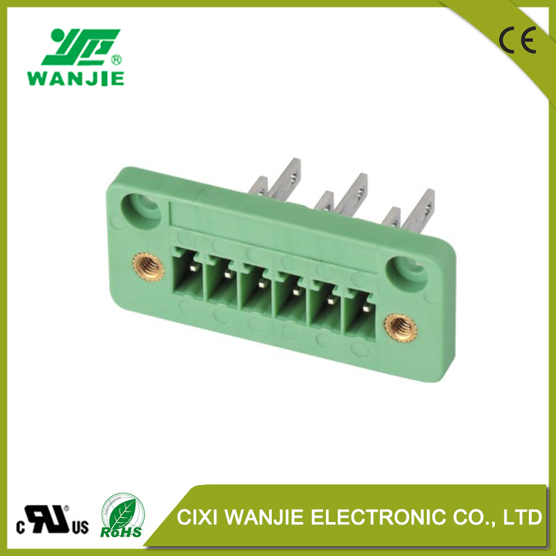 Green Electrical Connector PCB Pluggable Terminal Block with High Current Wj15cdgm, Pitch 3.81mm