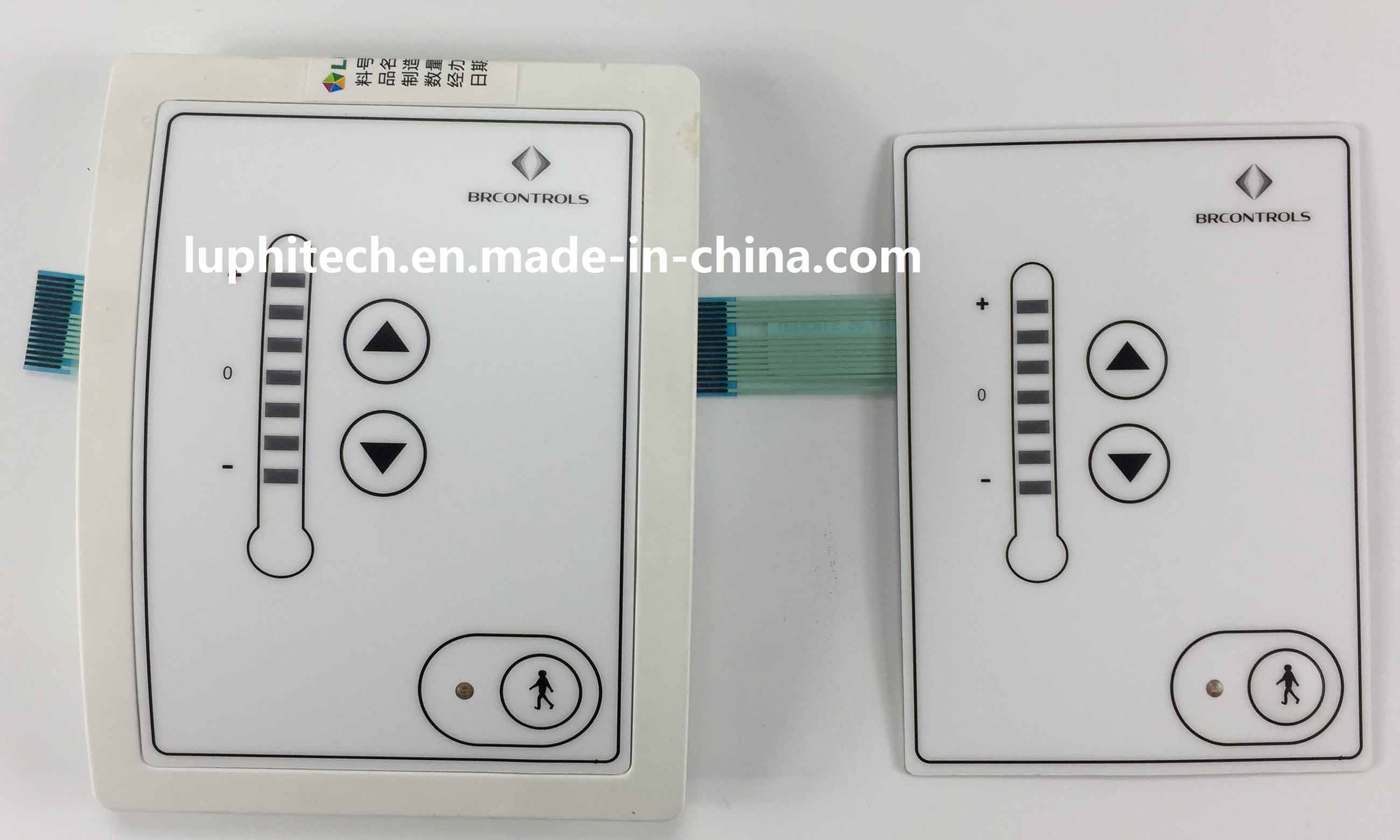 LED Backlighting Matt Traslucent LED Window Membrane Switch