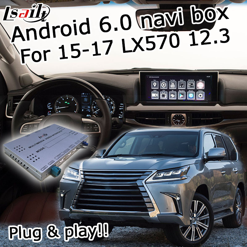 Android 6.0 Navigation Box for Lexus Lx570 2016 12.3 Inches Video Interface Box