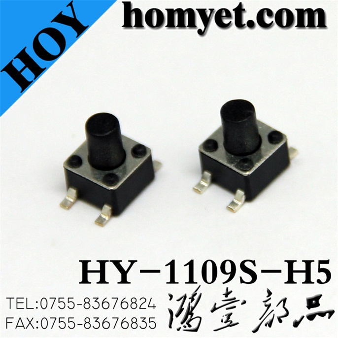 High Quality Tact Switch with Round Button 4.5*4.5*5mm 4pin (SMD)