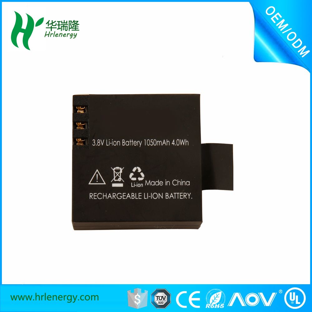 High Voltage 3.8V 1050mAh Polymer Li-ion Battery for Mini Camera